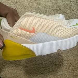 Nike Beige and Orange Athletic Shoes